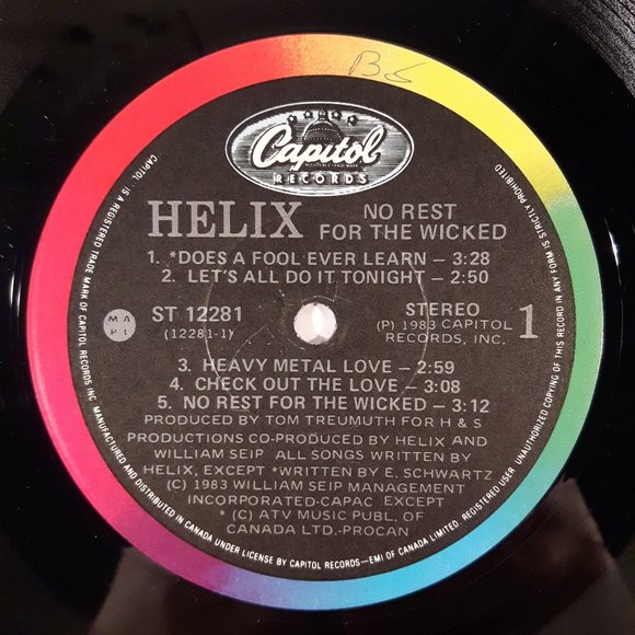 Helix - No Rest For The Wicked - Vinyl LP Record - Picture 3 of 4